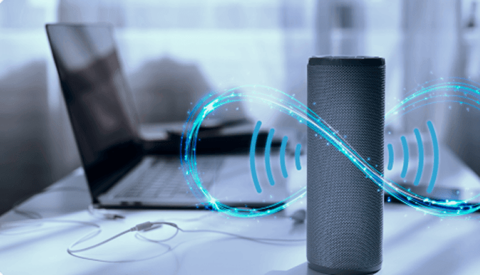 Smart Speaker with Sound Waves